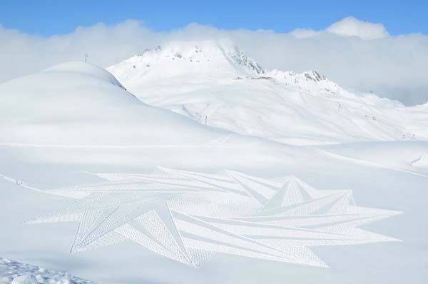 star pattern snow
