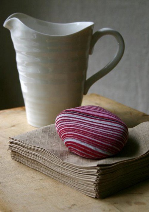 stripy paperweight mug