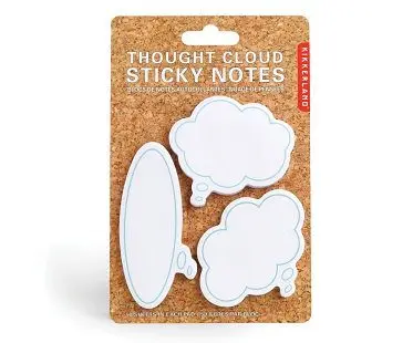 thought bubble sticky notes pack