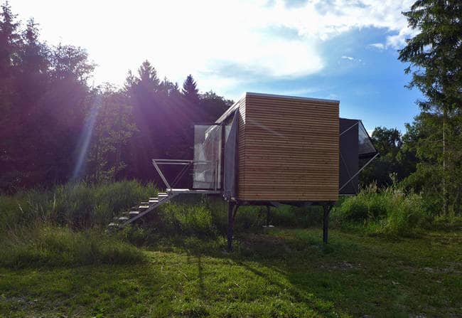 tiny house stairs side