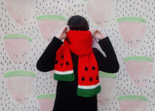 watermelon scarf