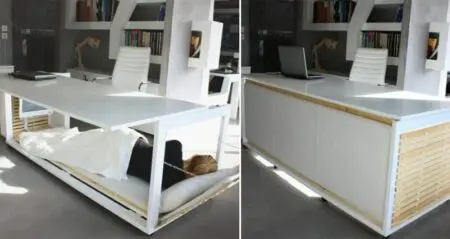 Desk With Bed