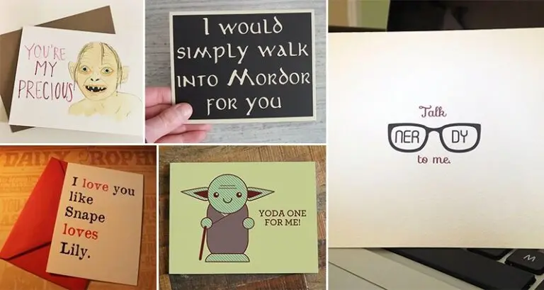 Geeky Valentines day cards