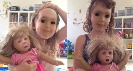Kids And Dolls Swap Faces