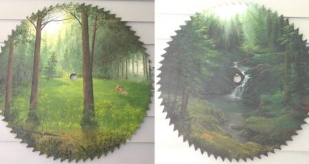 Landscapes On Saw Blades