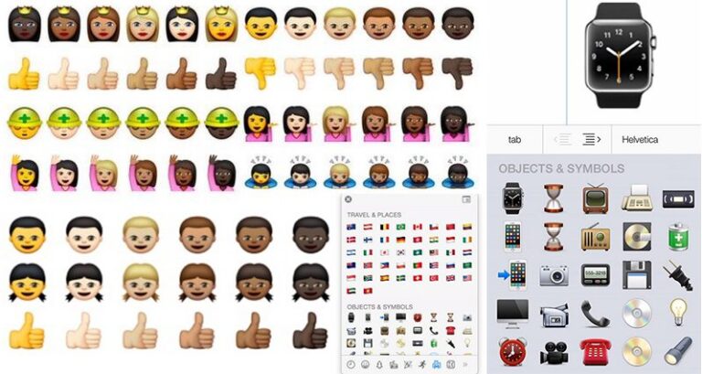 Racially Diverse Apple Emojis