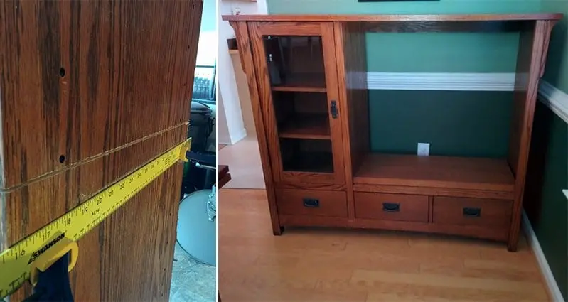 This Old Tv Cabinet Gets Upcyled Into, What To Do With An Old Tv Cabinet