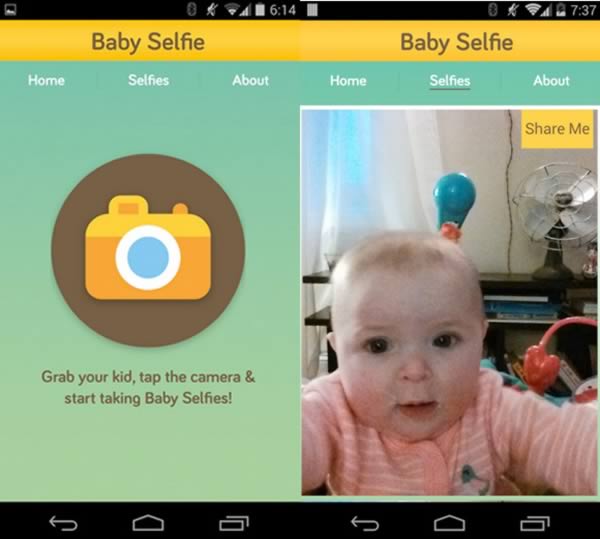 baby selfie app