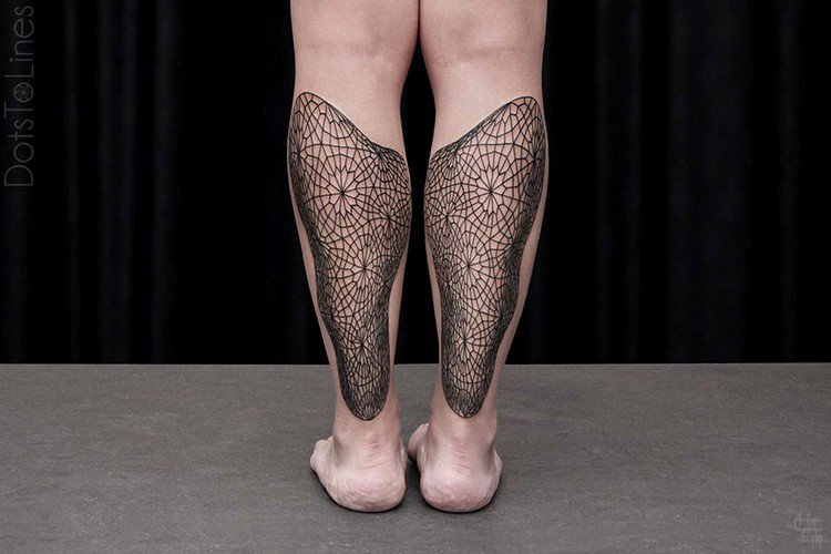 back legs tattoos