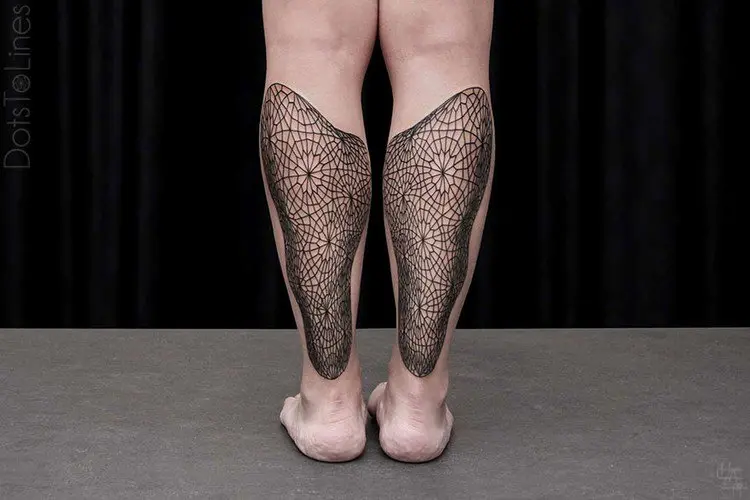 back legs tattoos