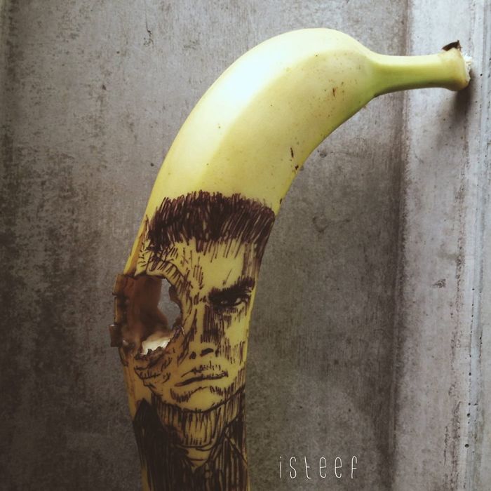 banana hole man eye