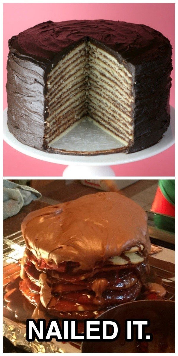 collapsing fudge cake