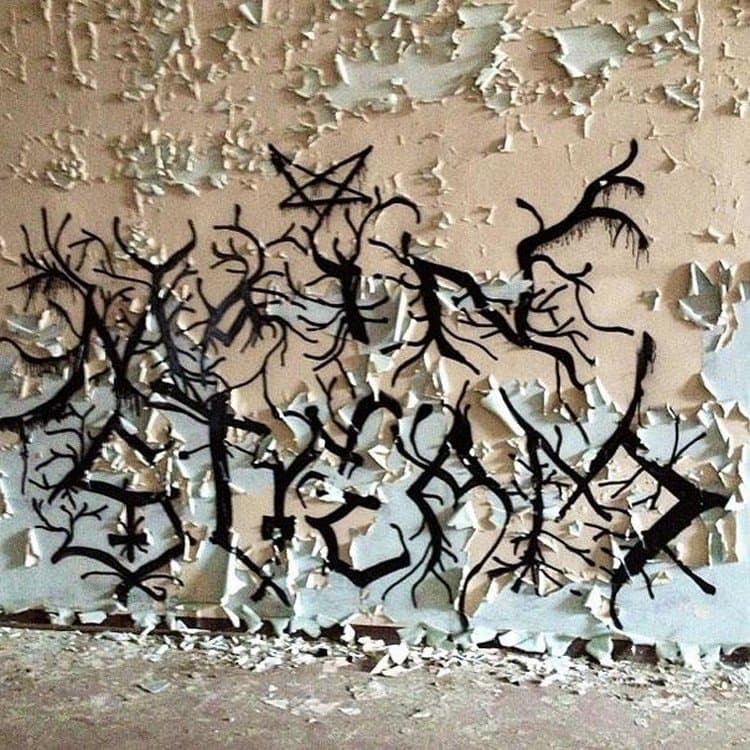 crumbling wall shadows