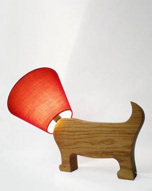 dog lampshade head