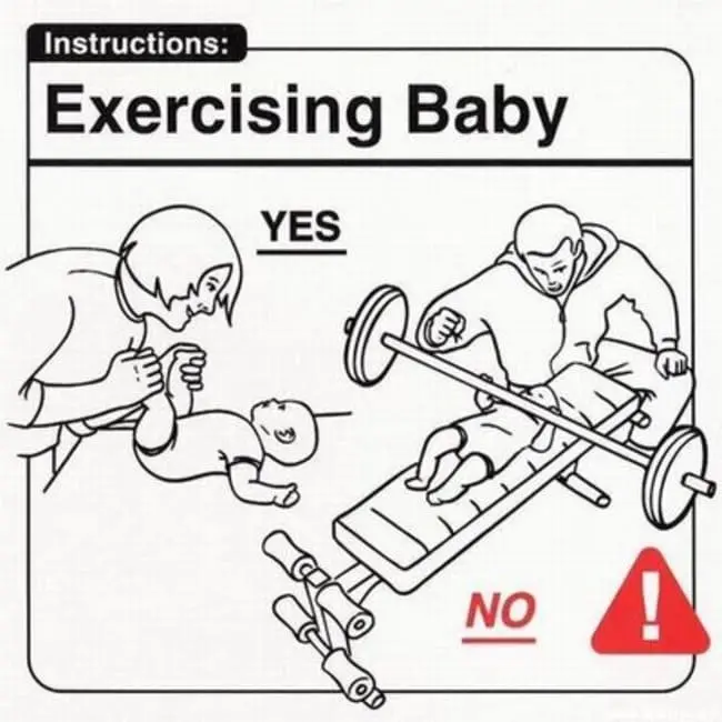 exercising baby
