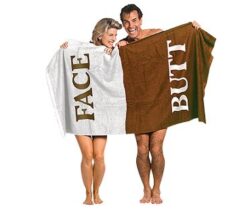 face and butt towel