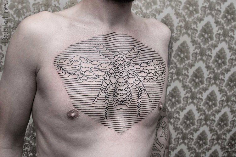 geometric chest piece