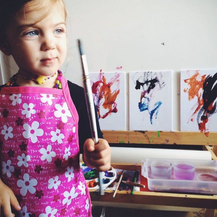 girl paintbrush