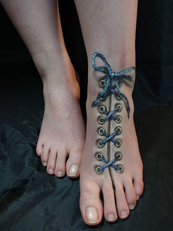 lace up foot