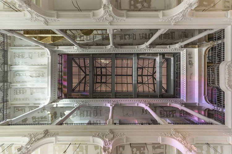 library ceiling glass