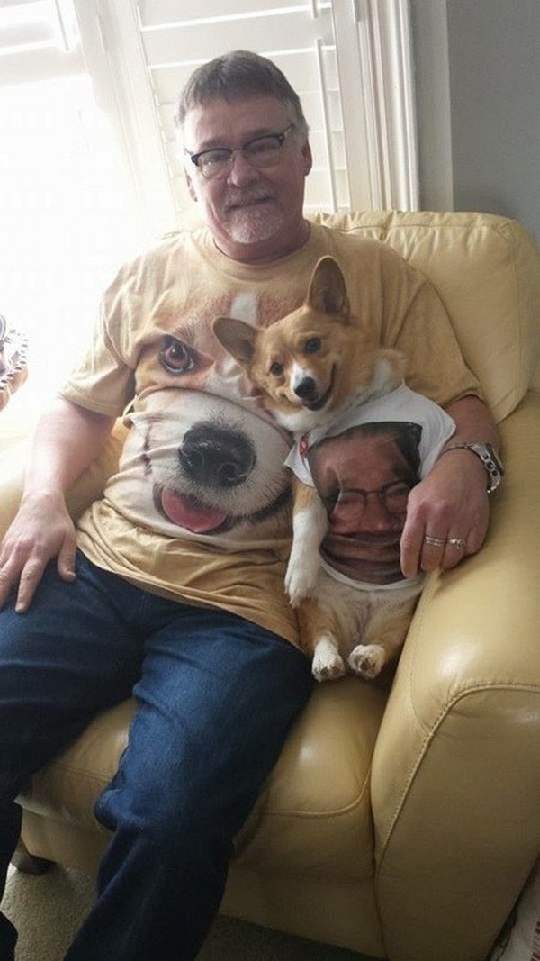 man dog t shirts