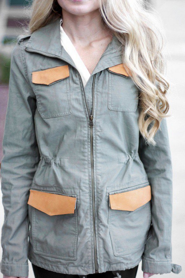 no sew embellished military jacket