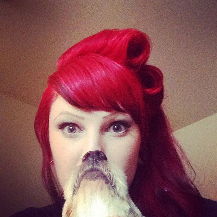 red hair dog beard