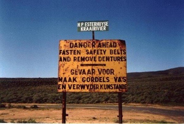 remove dentures sign