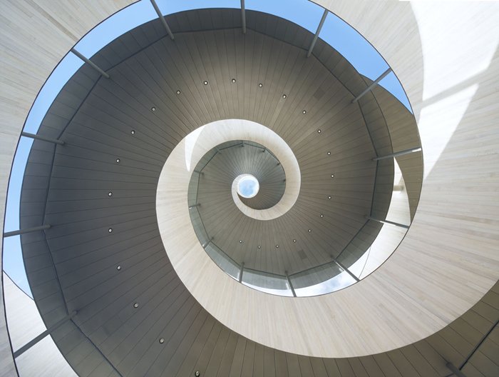 view-up-ribbon-chapel