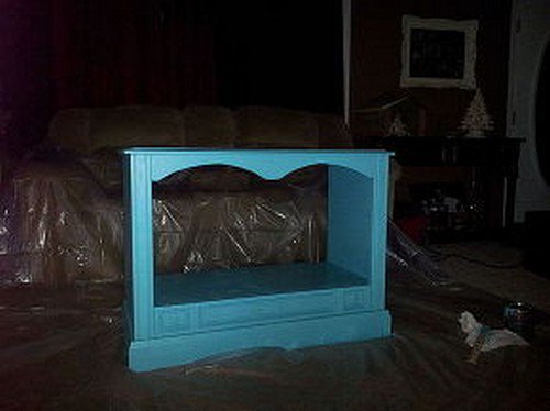 wooden trim tv