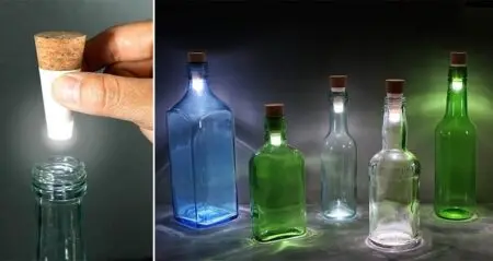 rechargable led cork bottle lamps