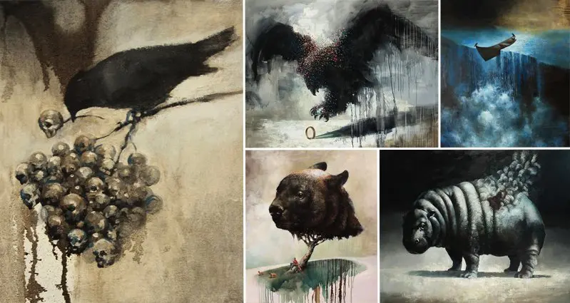 Artist Samuli Heimonen Creates Striking Paintings With Hidden Animal Rights  Messages