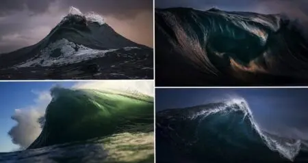 photographer Ray Collins freezes waves Look Like MountainsPhotographer Freezes Waves