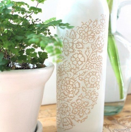 Stenciled-Wine-Bottle