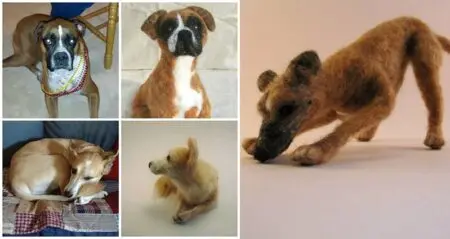 Wool Custom Dog Sculptures