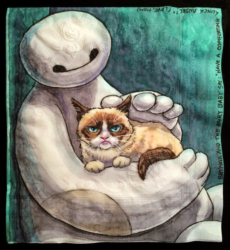 baymax grumpy cat