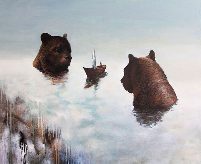 bear heads boat