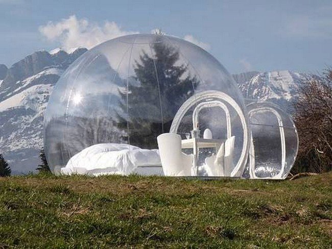 bubble hotel snow