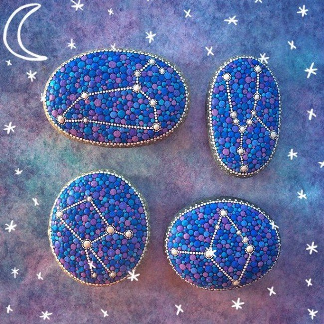constellation mandala stones