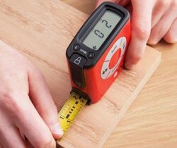 digital tape measure red