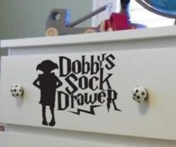dobbys sock drawer decal