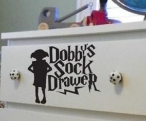dobbys sock drawer decal