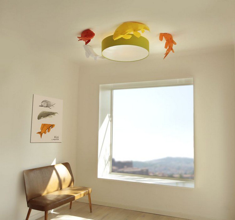 fish lampshade window