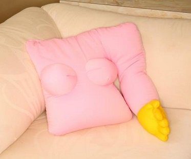 girlfriend pillow pink