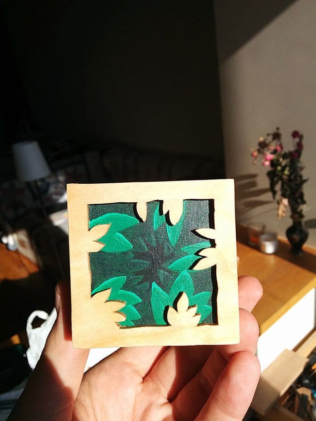 green painting