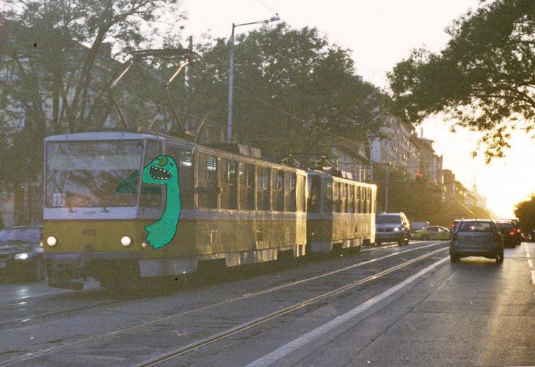 green tram monster sofia