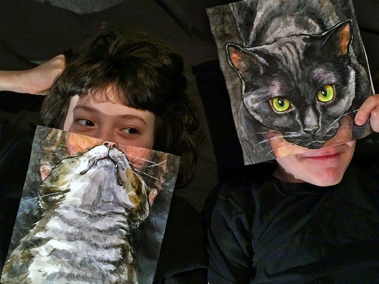 kids cat pictures