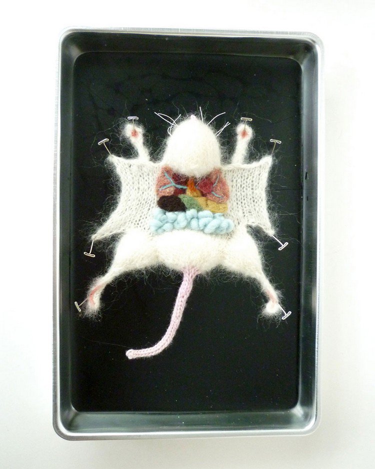 knitted mouse