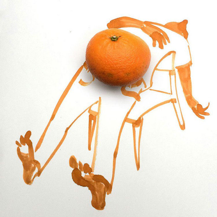 orange man stomach