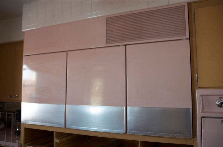 pink cupboards
